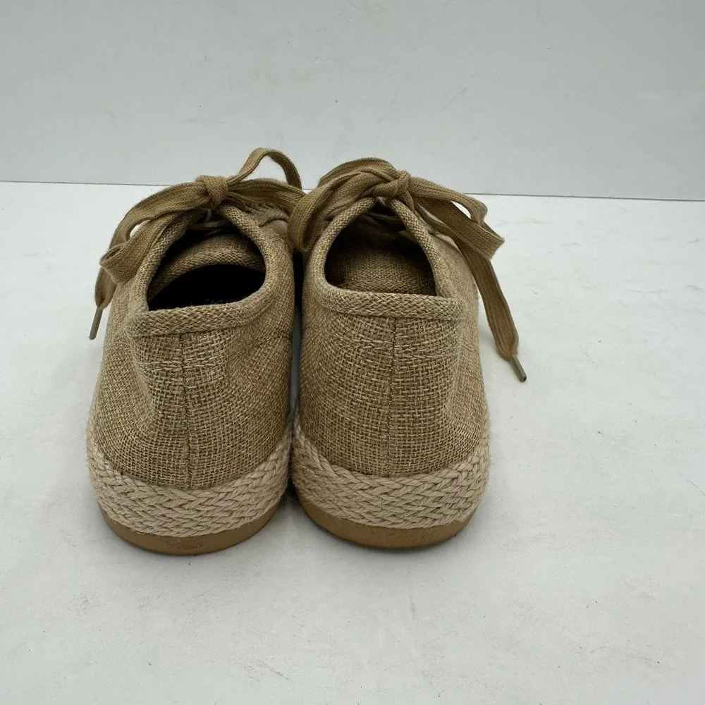 Tommy Bahama Galana‎ Tan Gold Shimmer Espadrille Sneakers Womens 9.5M PL251141